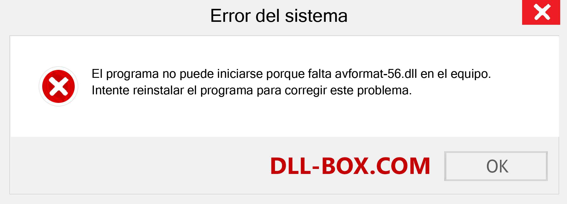 ¿Falta el archivo avformat-56.dll ?. Descargar para Windows 7, 8, 10 - Corregir avformat-56 dll Missing Error en Windows, fotos, imágenes